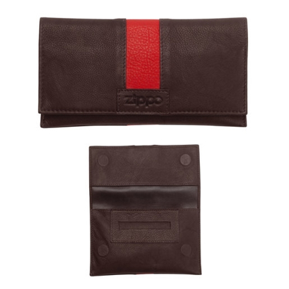 Imagen de BOLSA DE TABACO ZIPPO MOKA-ROJO