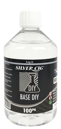 Imagen de LÍQUIDO BASE PARA MEZCLA SILVER CIG PG100 500ML